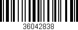 Código de barras (EAN, GTIN, SKU, ISBN): '36042838'