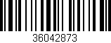 Código de barras (EAN, GTIN, SKU, ISBN): '36042873'