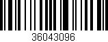 Código de barras (EAN, GTIN, SKU, ISBN): '36043096'
