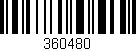 Código de barras (EAN, GTIN, SKU, ISBN): '360480'