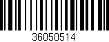 Código de barras (EAN, GTIN, SKU, ISBN): '36050514'