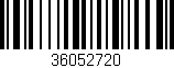 Código de barras (EAN, GTIN, SKU, ISBN): '36052720'