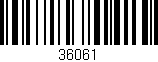 Código de barras (EAN, GTIN, SKU, ISBN): '36061'