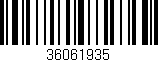Código de barras (EAN, GTIN, SKU, ISBN): '36061935'