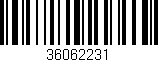 Código de barras (EAN, GTIN, SKU, ISBN): '36062231'