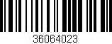 Código de barras (EAN, GTIN, SKU, ISBN): '36064023'
