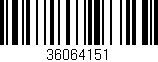 Código de barras (EAN, GTIN, SKU, ISBN): '36064151'