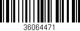 Código de barras (EAN, GTIN, SKU, ISBN): '36064471'