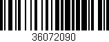 Código de barras (EAN, GTIN, SKU, ISBN): '36072090'