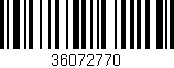 Código de barras (EAN, GTIN, SKU, ISBN): '36072770'