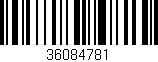 Código de barras (EAN, GTIN, SKU, ISBN): '36084781'