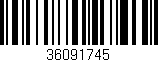 Código de barras (EAN, GTIN, SKU, ISBN): '36091745'