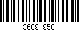 Código de barras (EAN, GTIN, SKU, ISBN): '36091950'