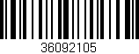 Código de barras (EAN, GTIN, SKU, ISBN): '36092105'