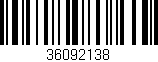 Código de barras (EAN, GTIN, SKU, ISBN): '36092138'