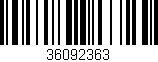 Código de barras (EAN, GTIN, SKU, ISBN): '36092363'