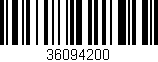 Código de barras (EAN, GTIN, SKU, ISBN): '36094200'