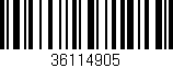 Código de barras (EAN, GTIN, SKU, ISBN): '36114905'
