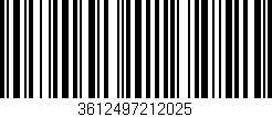 Código de barras (EAN, GTIN, SKU, ISBN): '3612497212025'