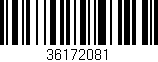 Código de barras (EAN, GTIN, SKU, ISBN): '36172081'