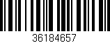 Código de barras (EAN, GTIN, SKU, ISBN): '36184657'