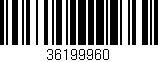 Código de barras (EAN, GTIN, SKU, ISBN): '36199960'