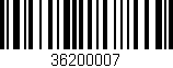 Código de barras (EAN, GTIN, SKU, ISBN): '36200007'