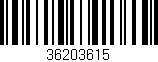 Código de barras (EAN, GTIN, SKU, ISBN): '36203615'