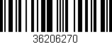 Código de barras (EAN, GTIN, SKU, ISBN): '36206270'