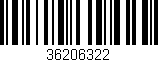 Código de barras (EAN, GTIN, SKU, ISBN): '36206322'