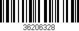 Código de barras (EAN, GTIN, SKU, ISBN): '36206328'