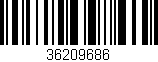 Código de barras (EAN, GTIN, SKU, ISBN): '36209686'