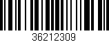Código de barras (EAN, GTIN, SKU, ISBN): '36212309'