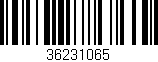 Código de barras (EAN, GTIN, SKU, ISBN): '36231065'