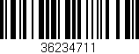 Código de barras (EAN, GTIN, SKU, ISBN): '36234711'