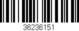 Código de barras (EAN, GTIN, SKU, ISBN): '36236151'