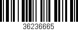 Código de barras (EAN, GTIN, SKU, ISBN): '36236665'