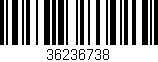 Código de barras (EAN, GTIN, SKU, ISBN): '36236738'