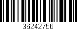Código de barras (EAN, GTIN, SKU, ISBN): '36242756'