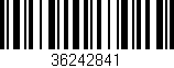 Código de barras (EAN, GTIN, SKU, ISBN): '36242841'