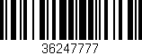Código de barras (EAN, GTIN, SKU, ISBN): '36247777'