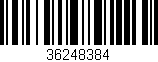 Código de barras (EAN, GTIN, SKU, ISBN): '36248384'