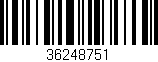 Código de barras (EAN, GTIN, SKU, ISBN): '36248751'