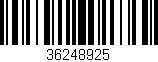 Código de barras (EAN, GTIN, SKU, ISBN): '36248925'