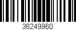Código de barras (EAN, GTIN, SKU, ISBN): '36249960'
