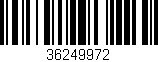 Código de barras (EAN, GTIN, SKU, ISBN): '36249972'