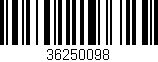 Código de barras (EAN, GTIN, SKU, ISBN): '36250098'