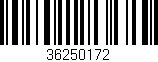 Código de barras (EAN, GTIN, SKU, ISBN): '36250172'