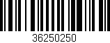 Código de barras (EAN, GTIN, SKU, ISBN): '36250250'