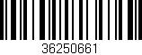 Código de barras (EAN, GTIN, SKU, ISBN): '36250661'